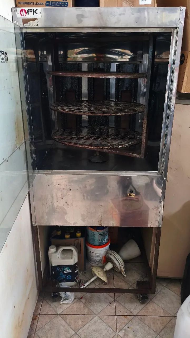 Forno de assar frango 3 grelhas giratórias  - Foto 3