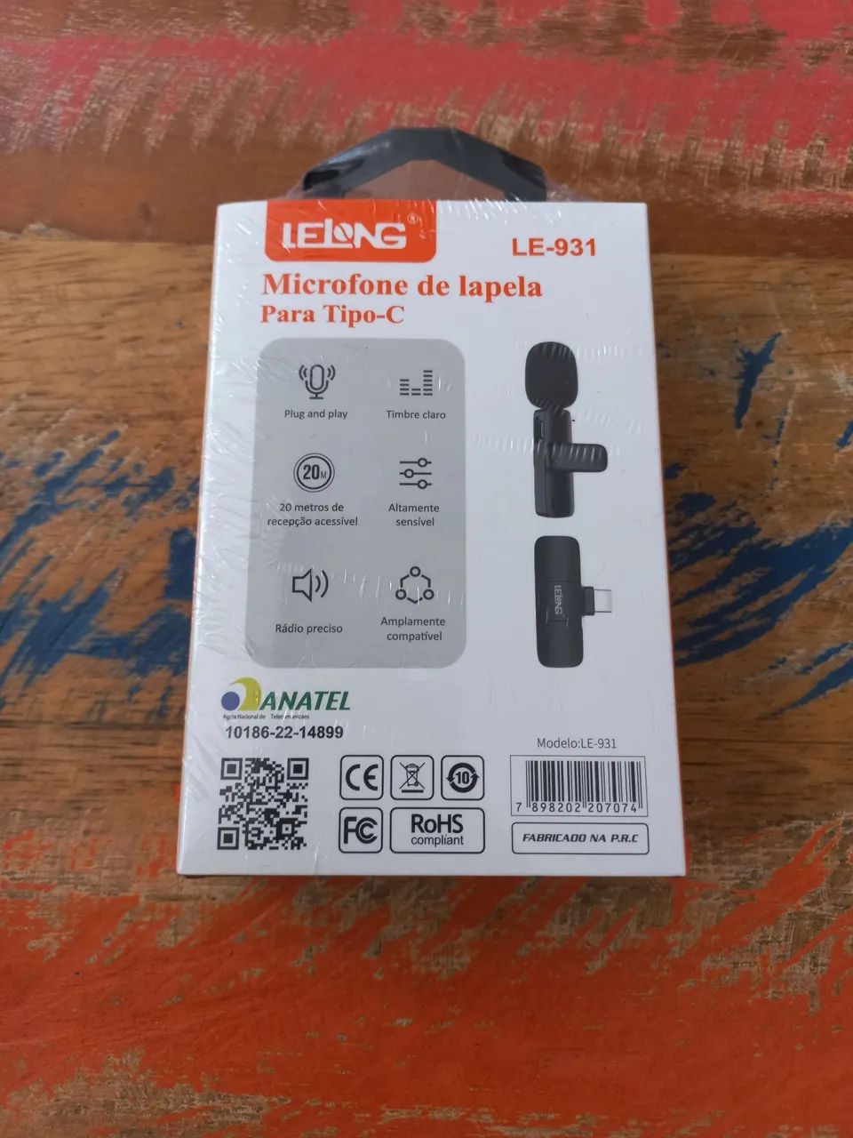 Microfone de lapela - tipo C - NOVO - Foto 2