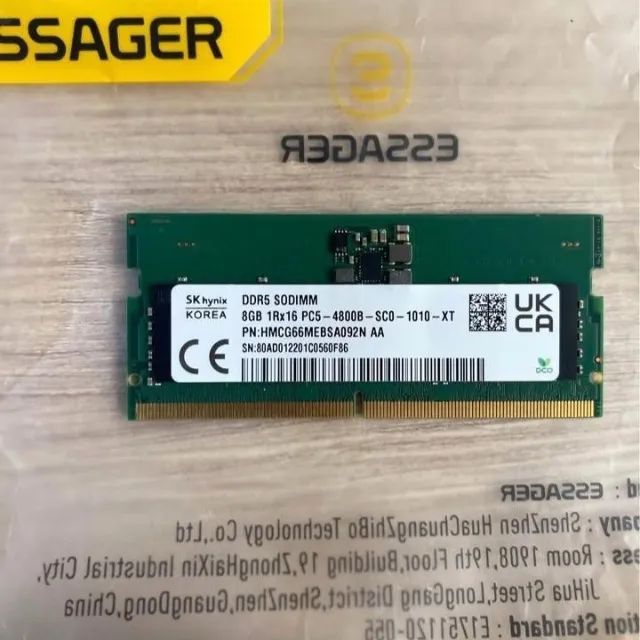Memoria RAM DDR5 - 8gb - Notebook - Funcionando perfeitamente - Entrega imediata
