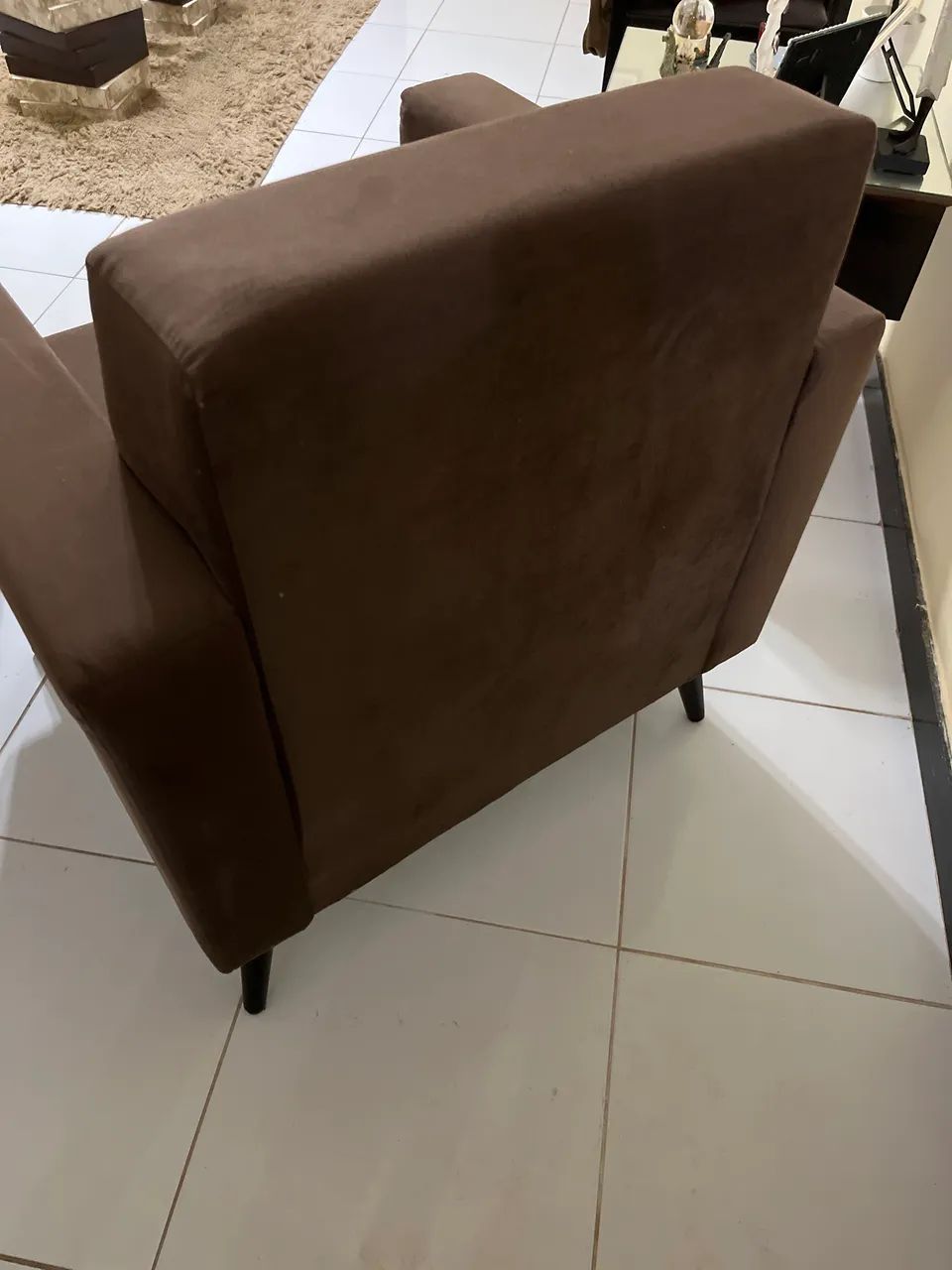 Poltrona De Veludo Confortável  - Foto 3