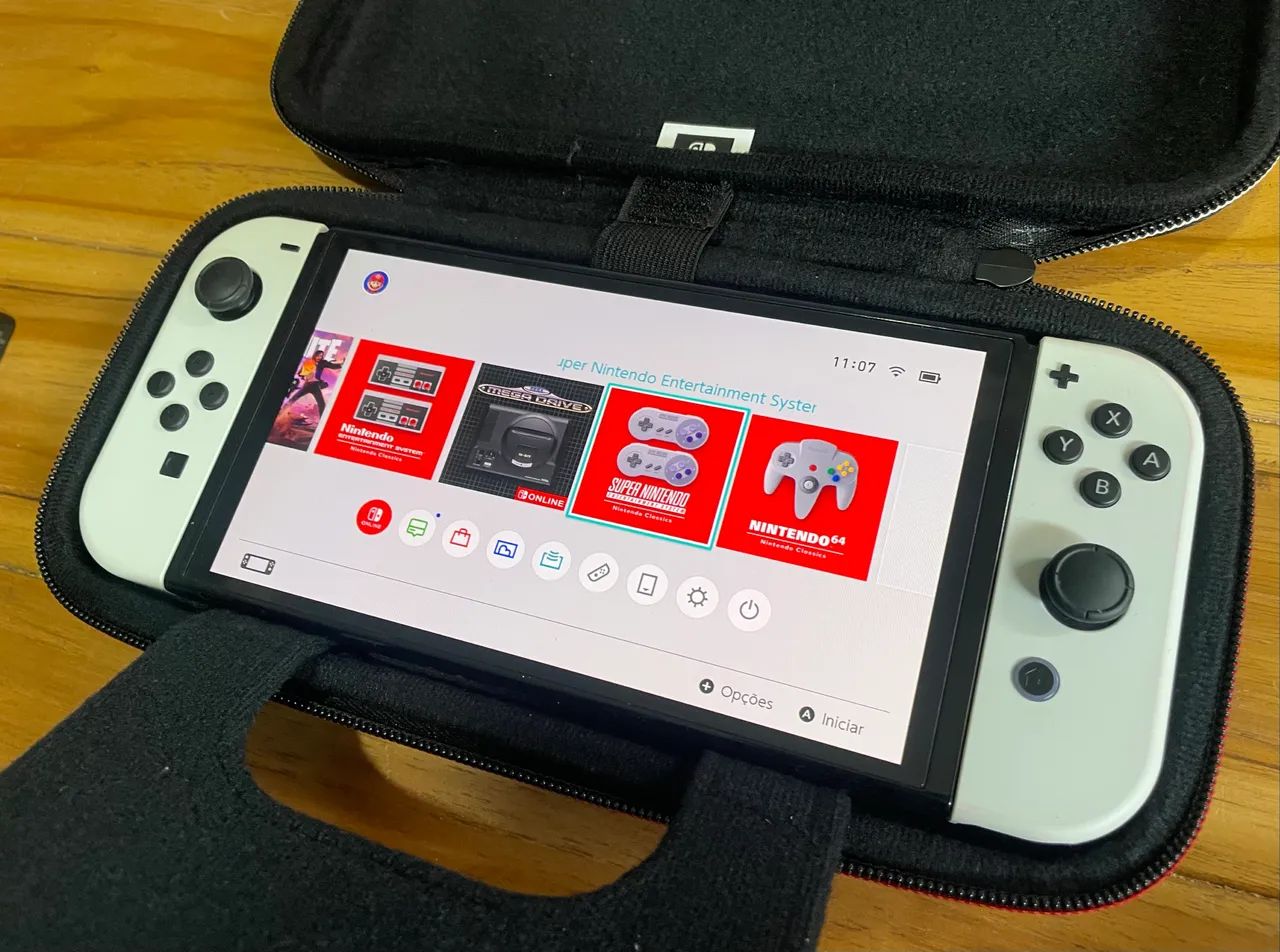 Nintendo Switch OLED Branco + Case Original (Envio OlxPay)  - Foto 2