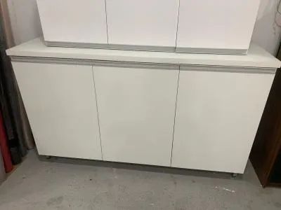 BALCÃO PARA COZINHA BRANCO EM MDF