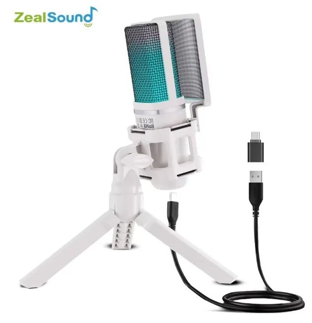 Microfoen ZealSound Branco Condensador - Foto 4
