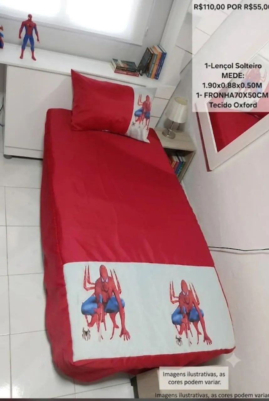 Jogos cama solteiro com elástico - Foto 6