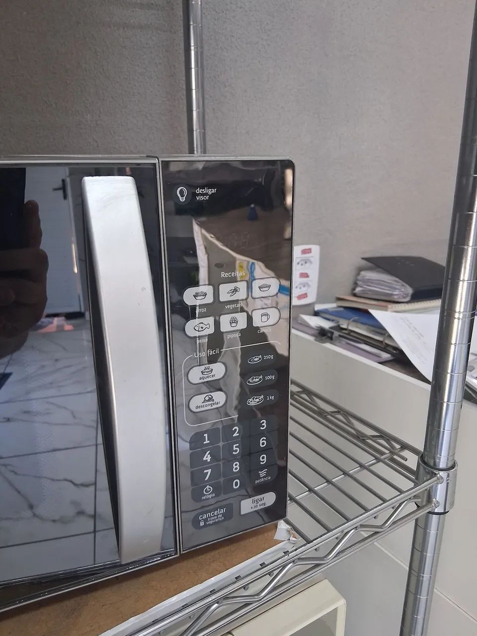 MICRO-ONDAS CONSUL USADO 20LTS 127V COM GARANTIA $349 - Foto 3