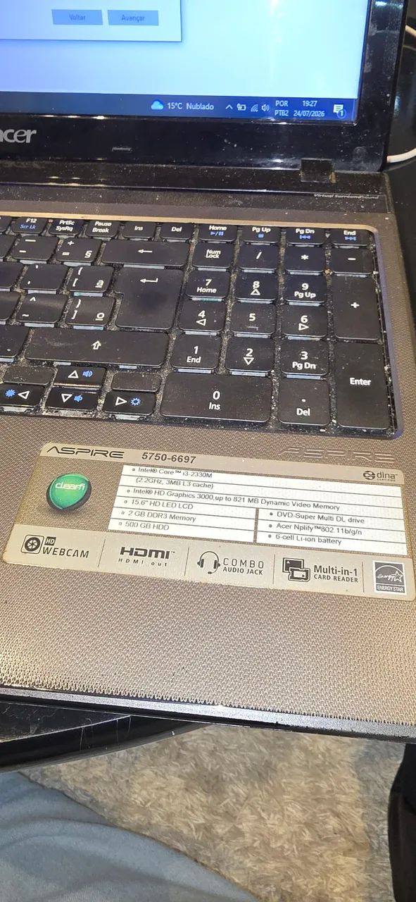 Notebook Acer Aspire 5750-6697 - Foto 3