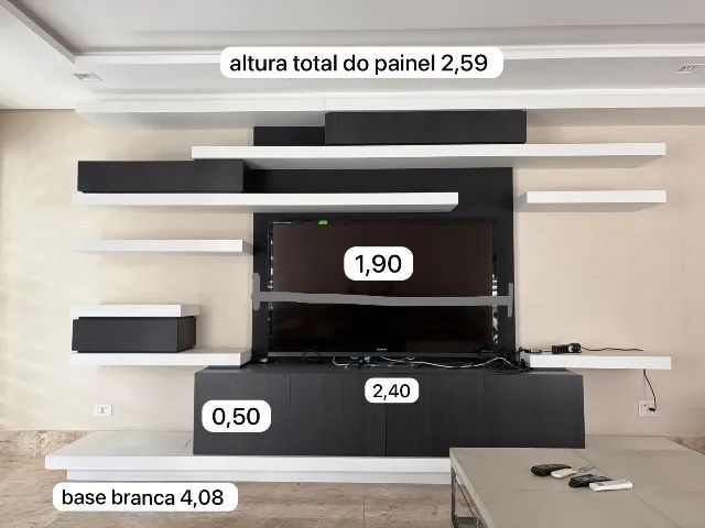 Rack para TV com painel em MDF - Foto 2