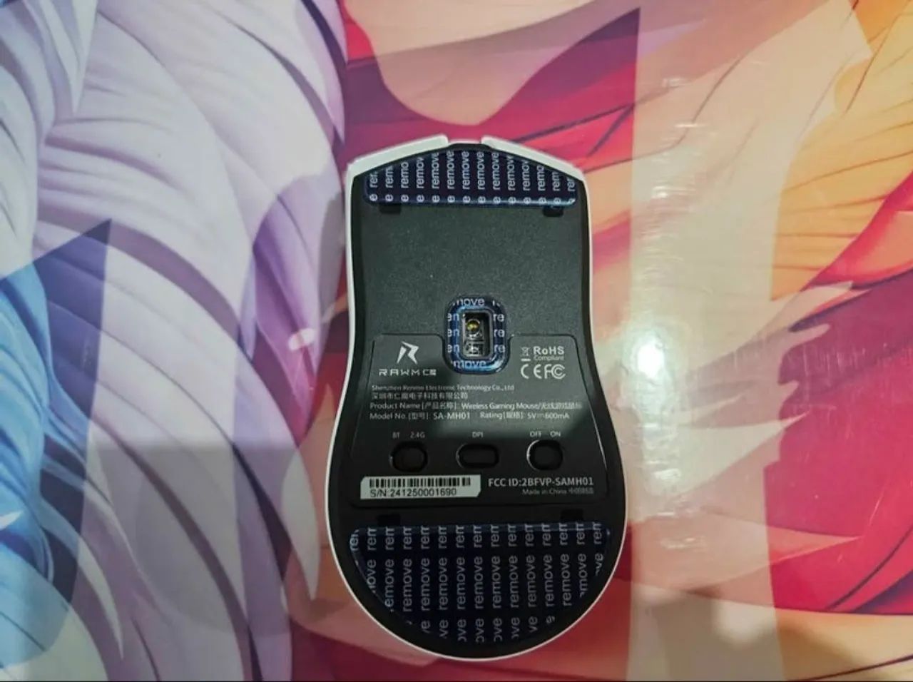 Mouse gamer sem fio rawm mh01  - Foto 3