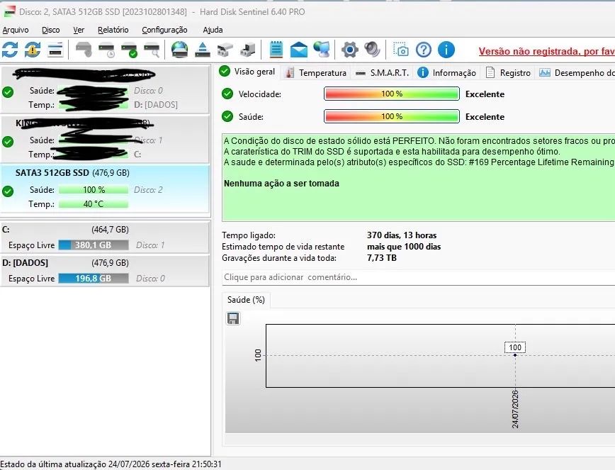 SSD de 512GB Sata - Foto 3