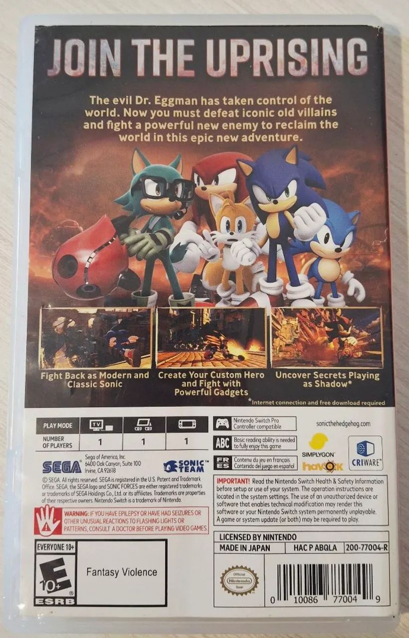 Jogo Sonic Forces Nitendo Switch  - Foto 2