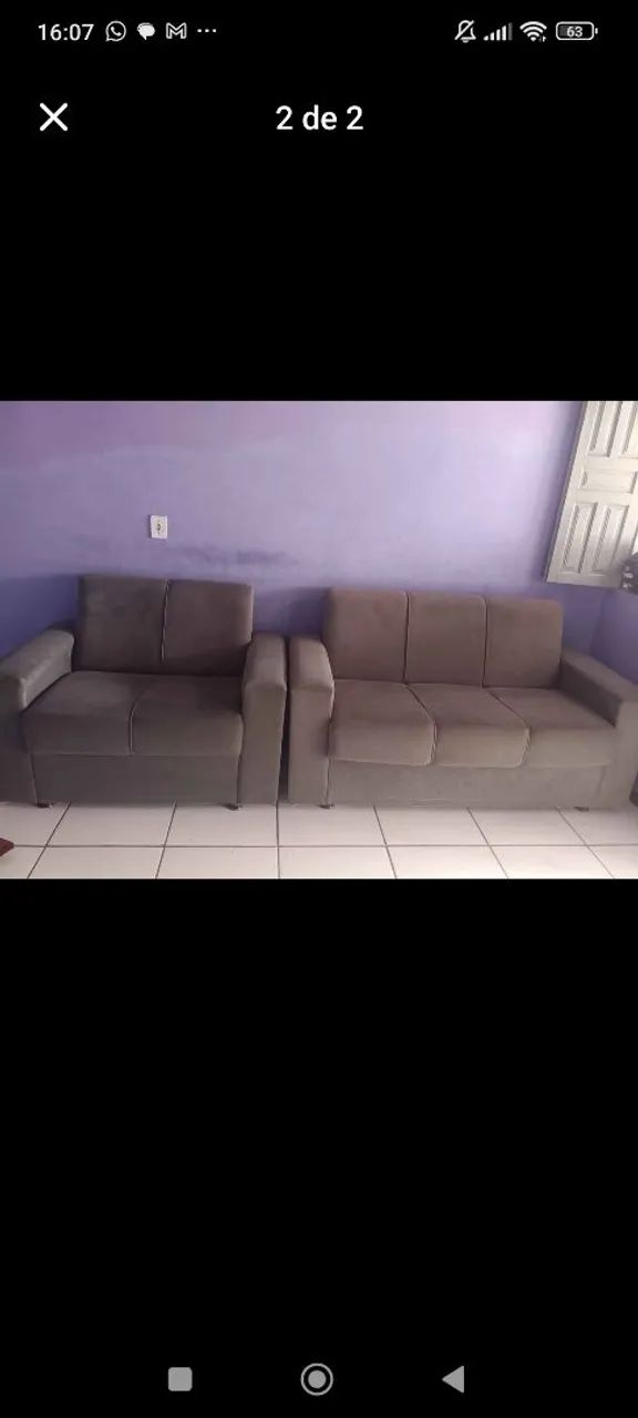 Sofá bem conservado 