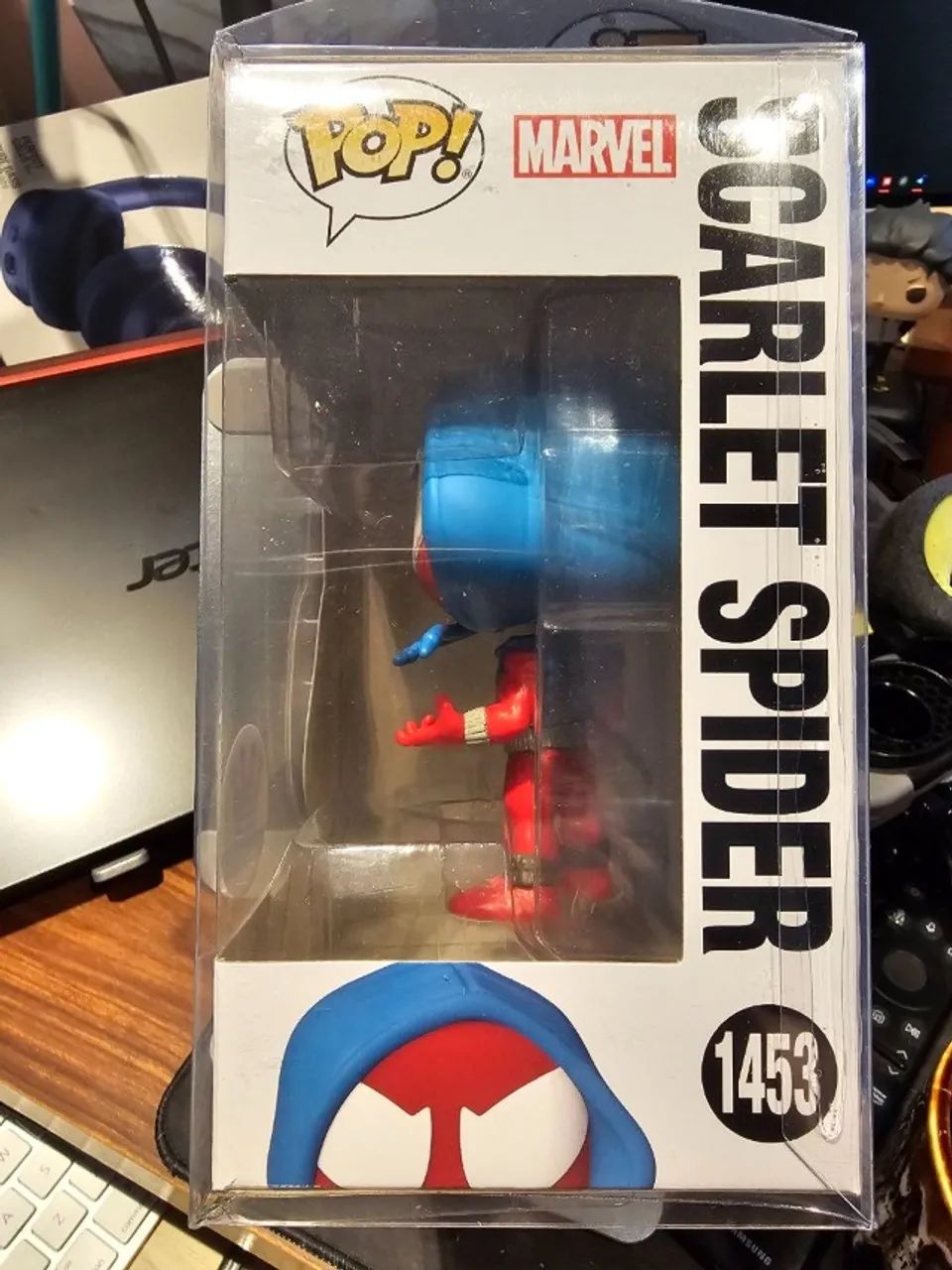 Funko Pop Scarlet Spider 1453 Marvel Exclusivo Funko com Protector - Foto 4