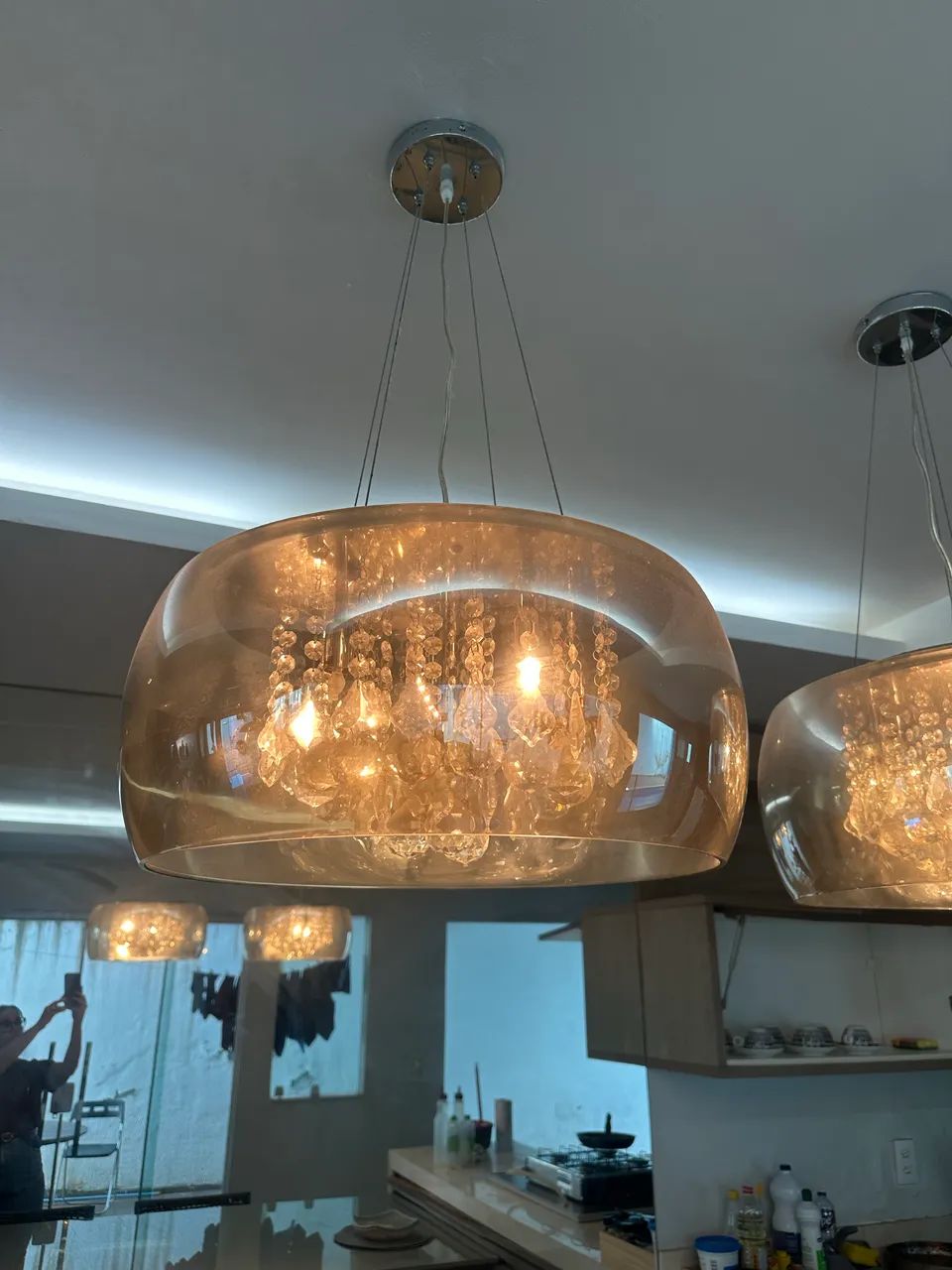 Par de lustres pendentes de luxo  - Foto 2