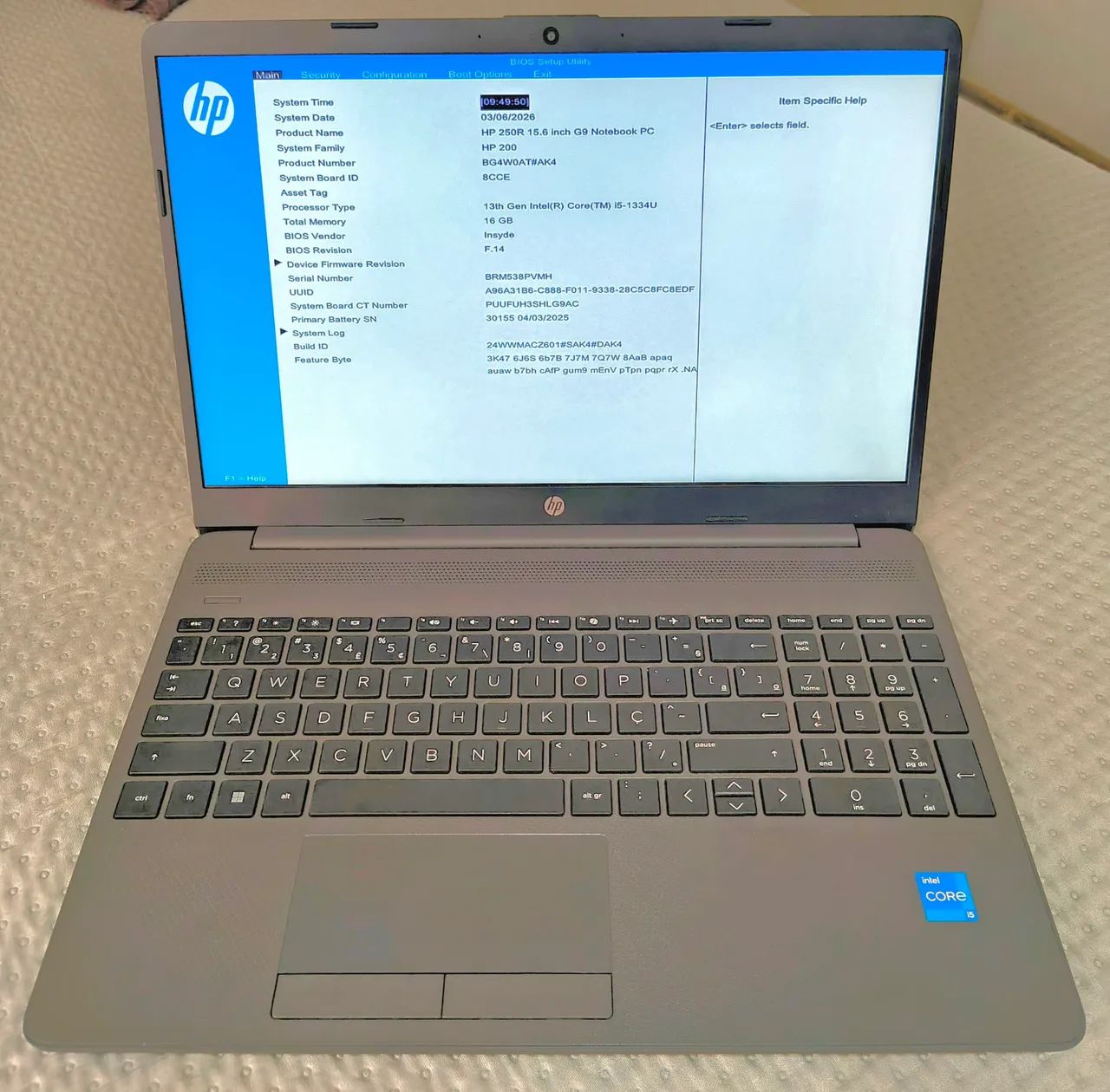 Notebook HP G9 250R