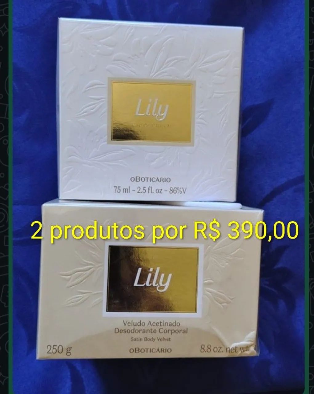Super promoção de L'eau de Lily e Eau de Parfum Lyli com hidratante de pote. - Foto 2
