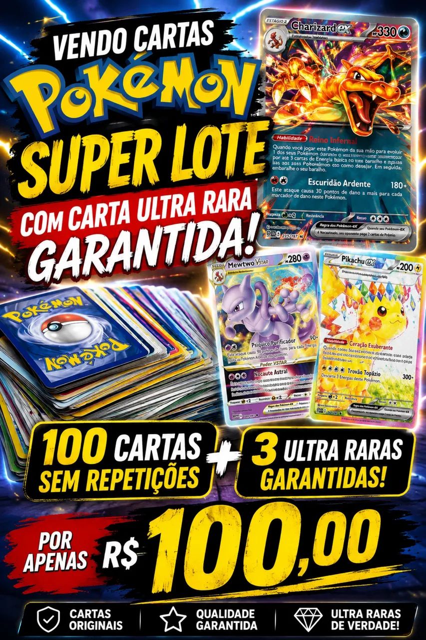 Cartas Pokémon. 