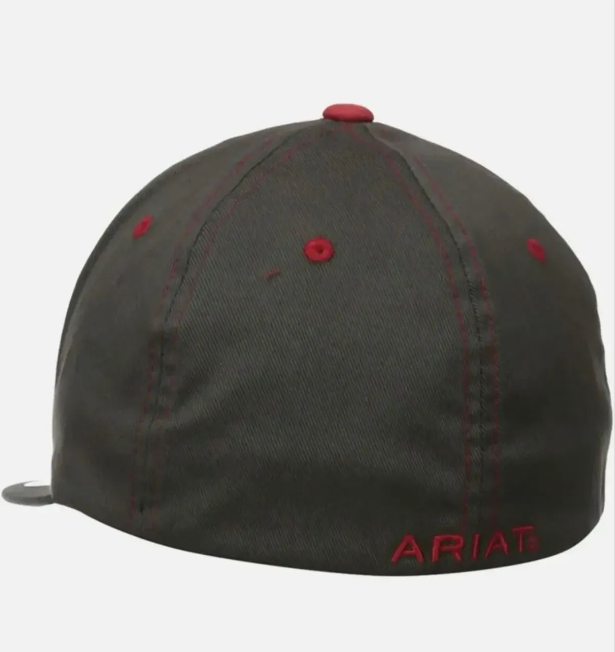 Boné Ariat original snapback flexfit vinho fechado  - Foto 2
