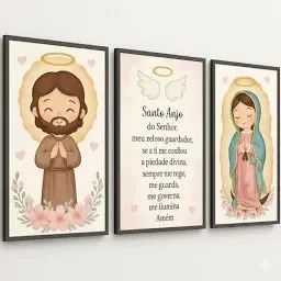 Quadros Decorativos Infantil - Quarto Bebê  - Foto 3