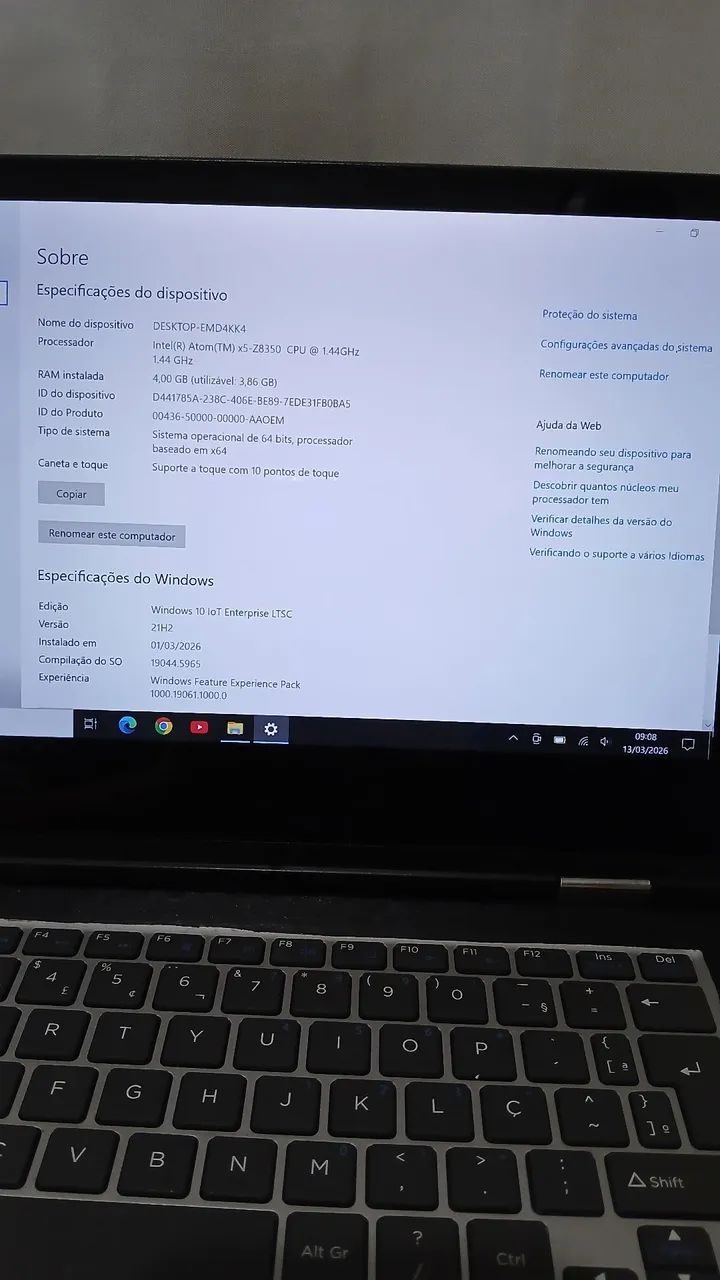 NOTEBOOK/TABLET X5-Z8350-4GB/64GB - Foto 4
