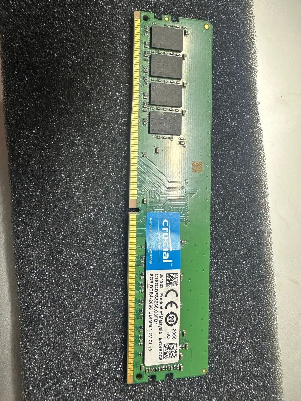 Memória ram ddr4 8GB 2666mhz seminova 