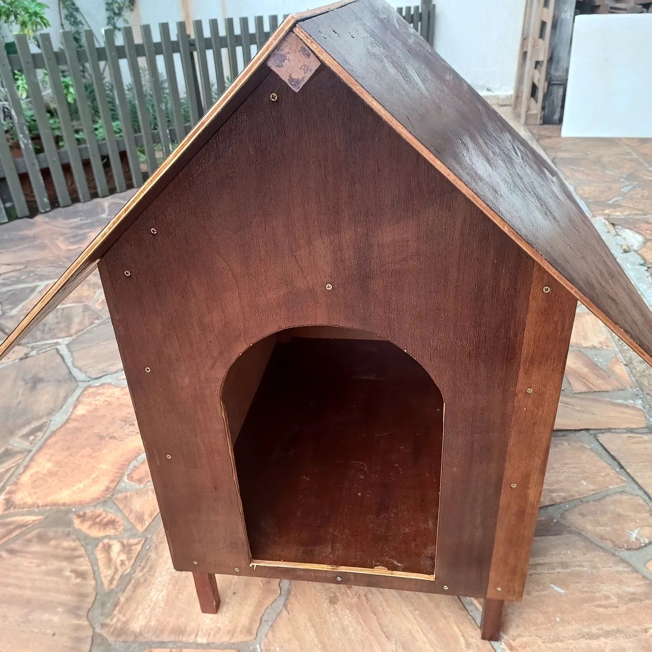 Casa para cães e gatos n3 nova envernizada artesanal  - Foto 5