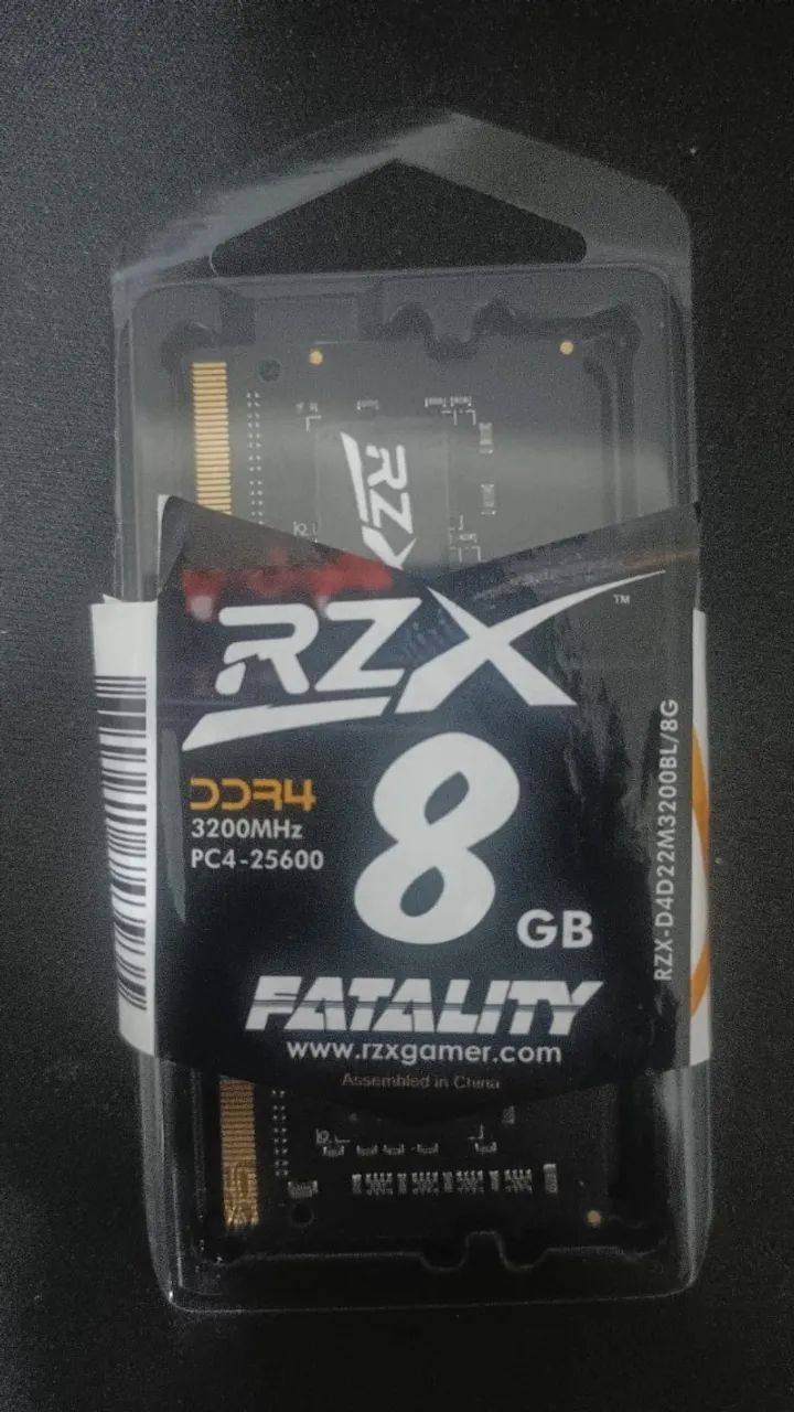 Memória RAM *NOVA* 8gb 3200MHz DDR4 Notebook
