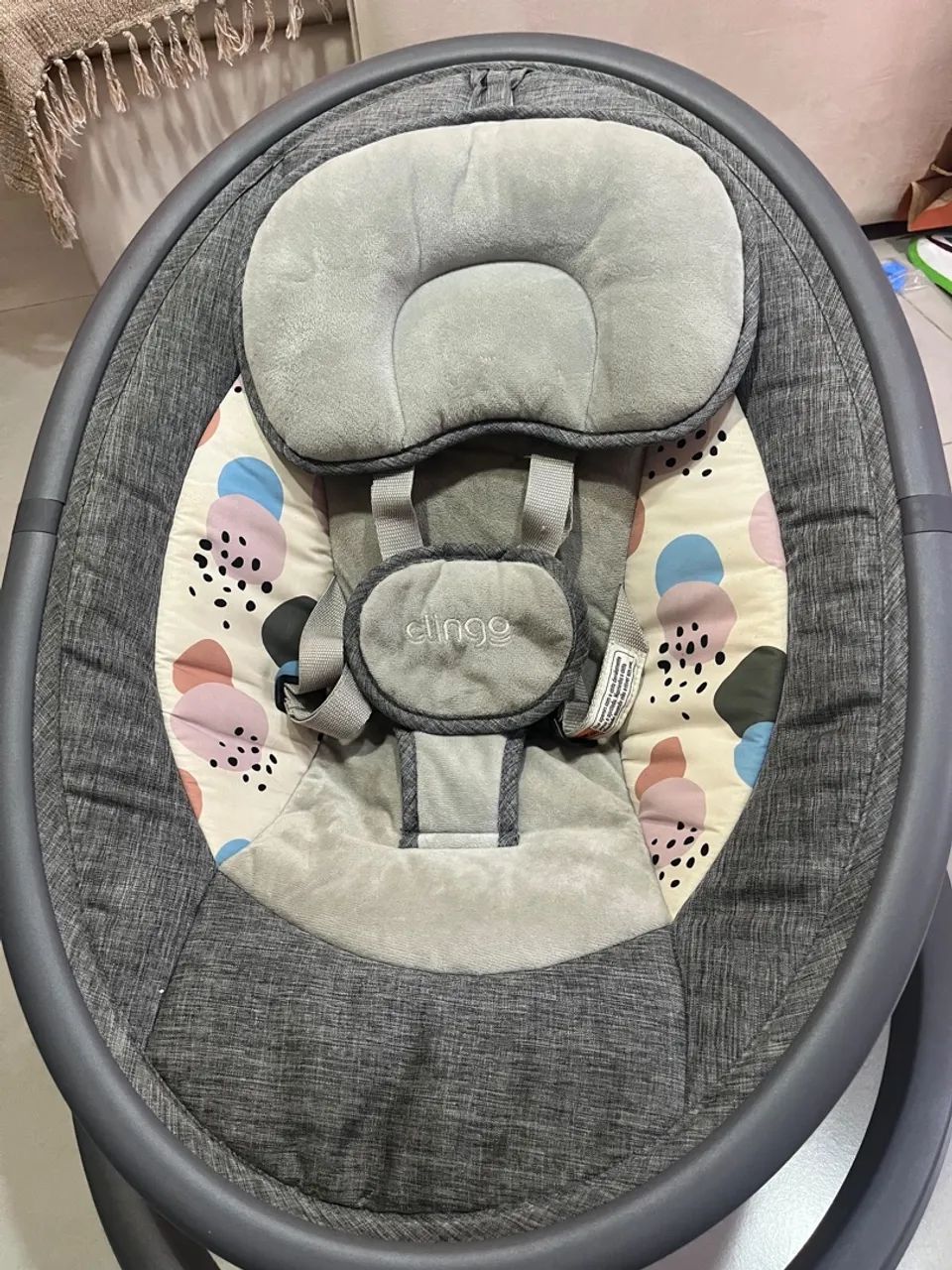 Cadeira Balanço Automática Clingo Joyful Bluetooth - Bebê até 9kg - Foto 2