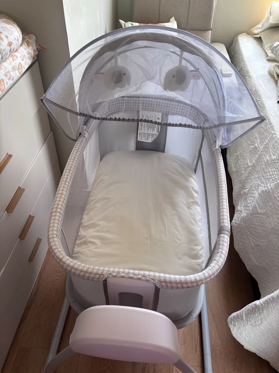 Berço Techno Bluetooth com balanço automático e música - Mastela - Foto 4