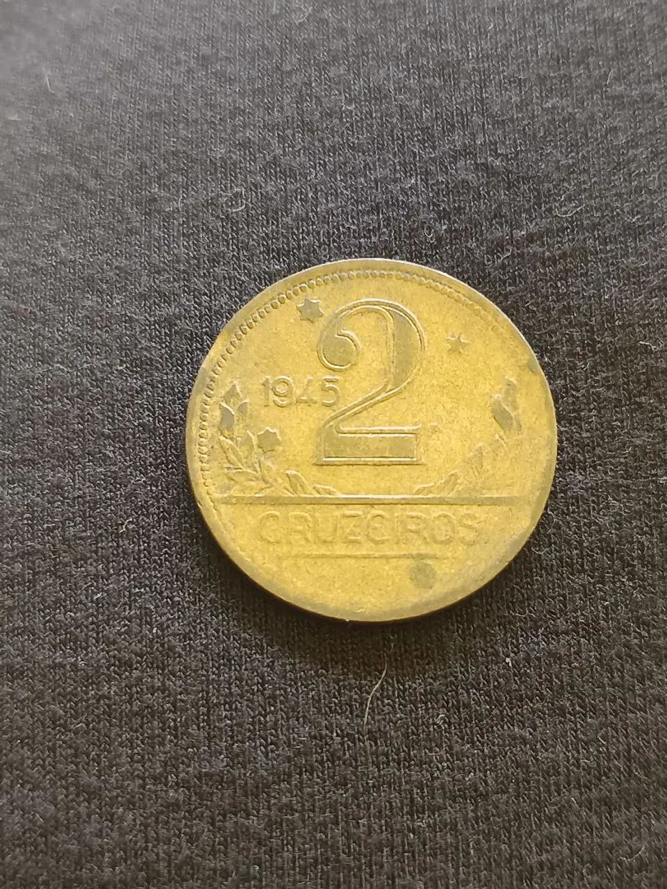 Moeda 2 cruzeiros 1945  