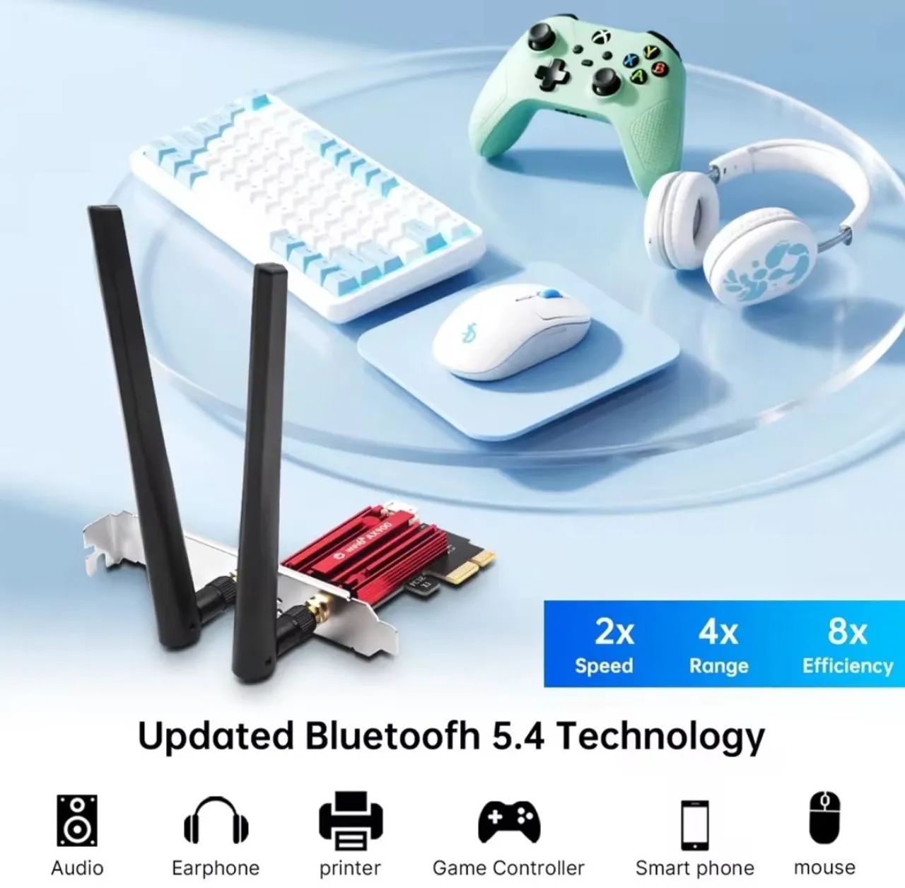 Placa Fenvi Wi-fi 6 e Bluetooth - Foto 2