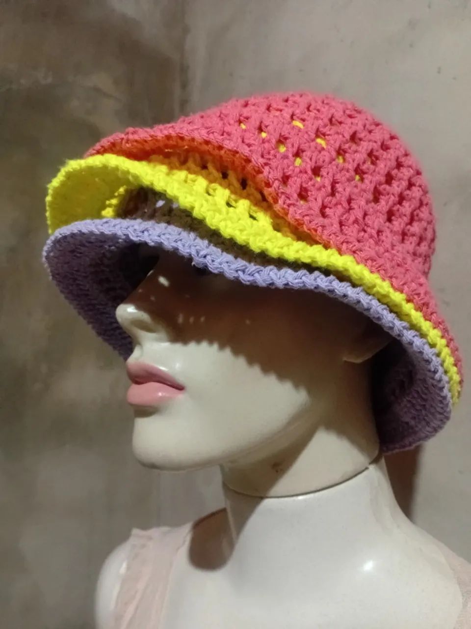 Bucket Hat de crochê  - Foto 3