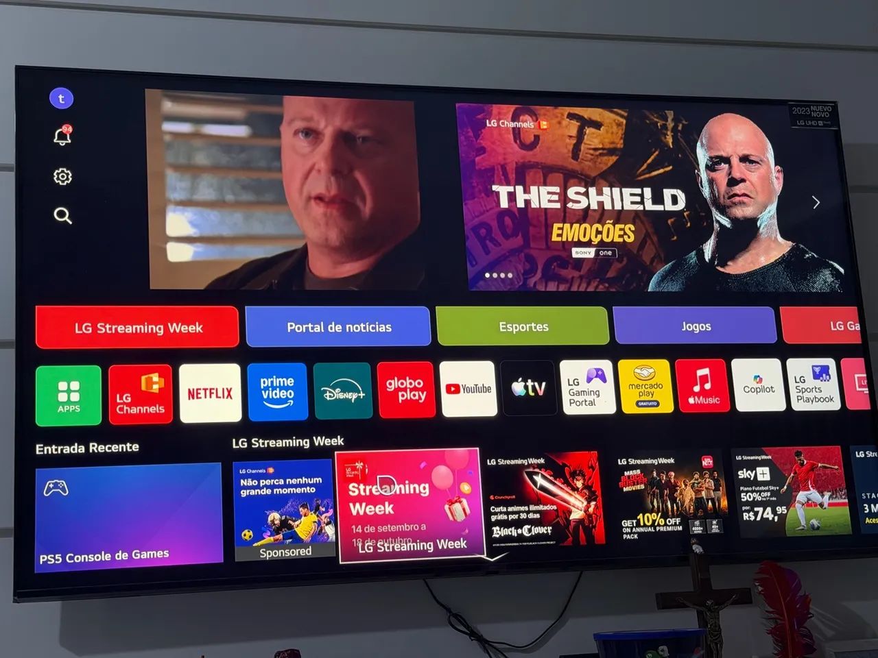 Vendo linda smart tv 75 polegadas LG uhd ia thing  - Foto 2