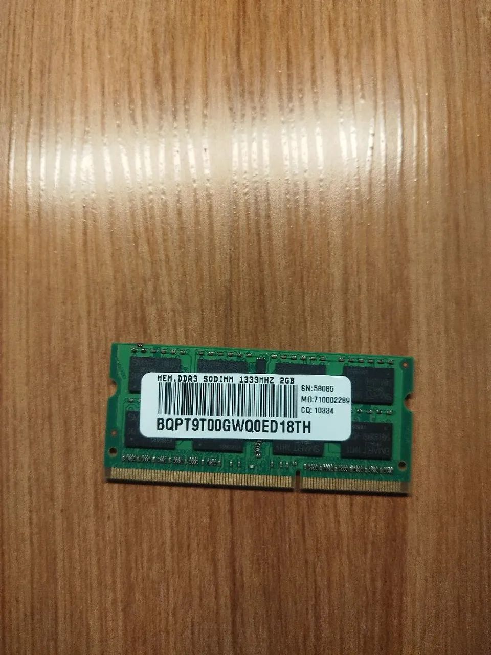 Memória ram de notebook 2GB