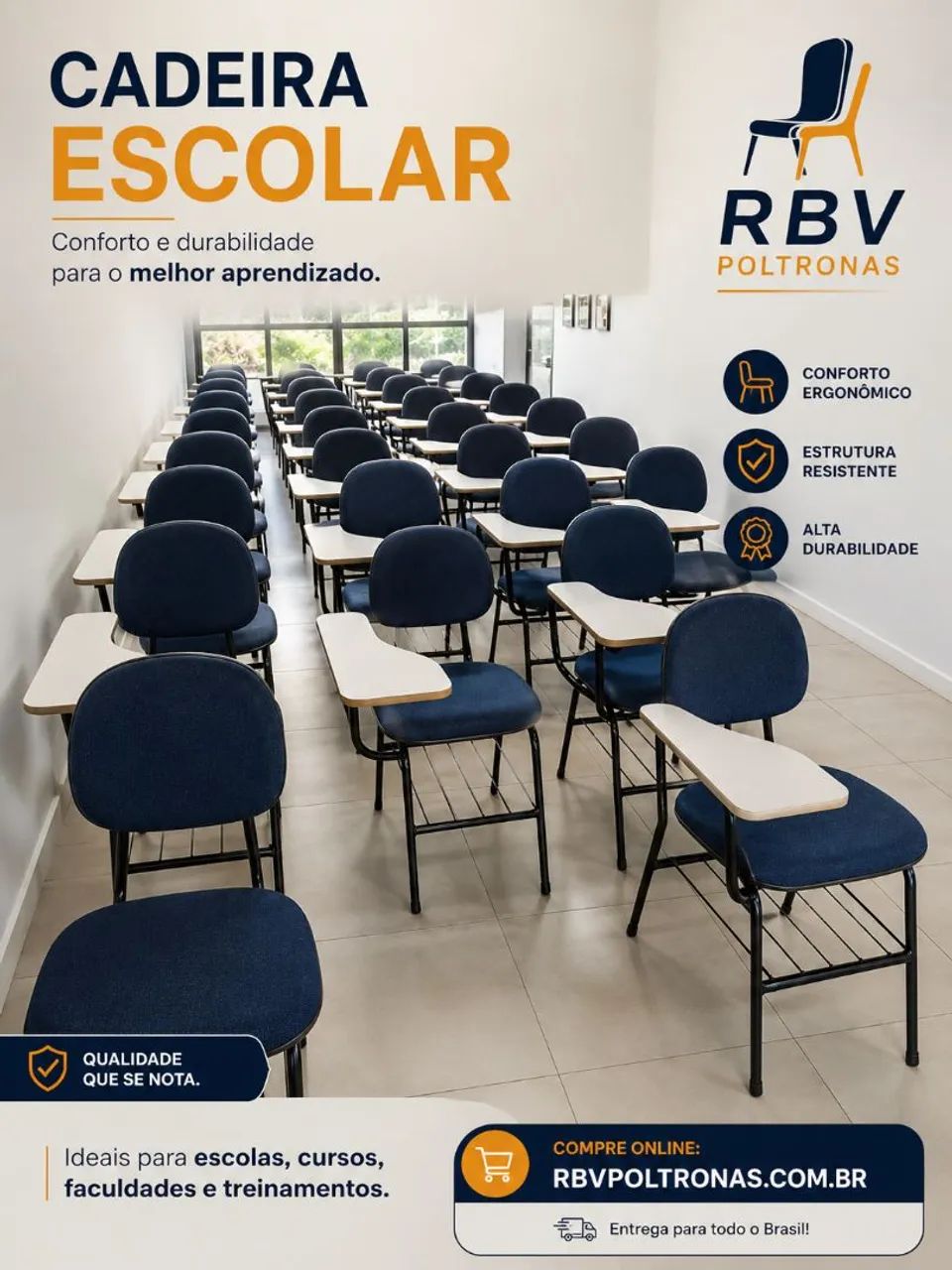 Cadeiras universitárias RBV