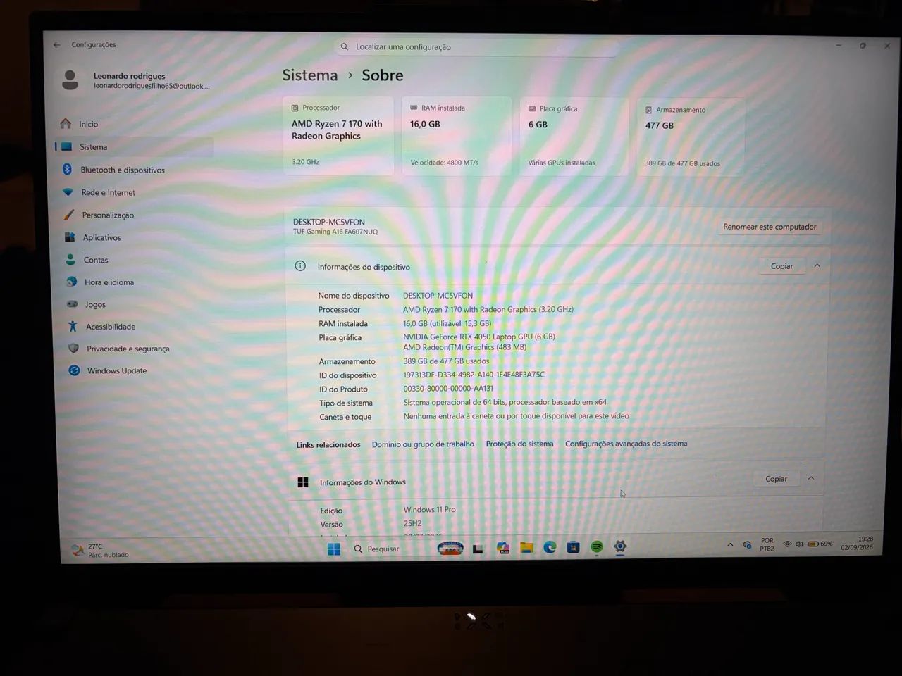 Asus tuf gaming a16 