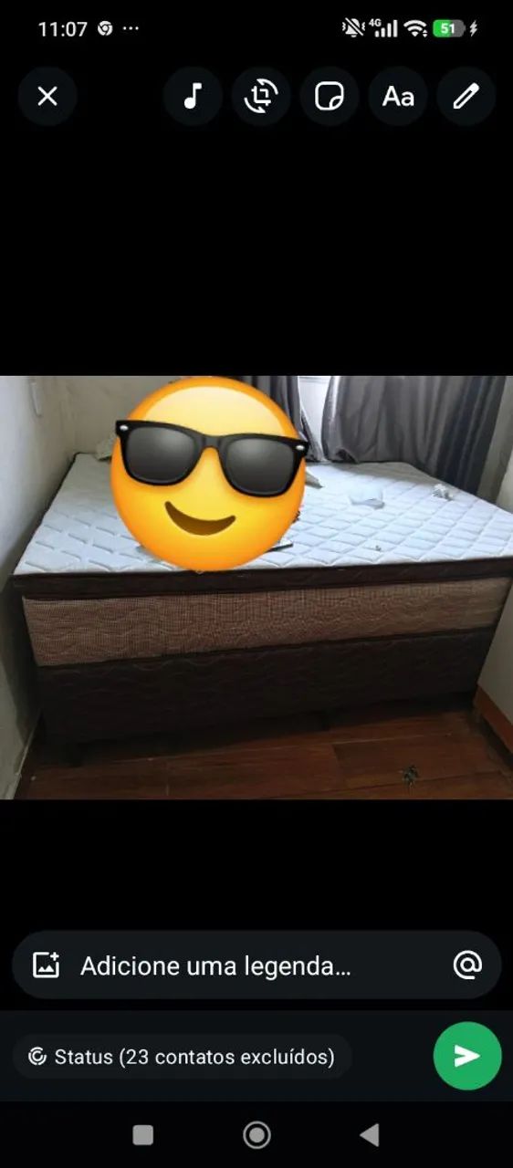 Cama box casal , base mais colchão 