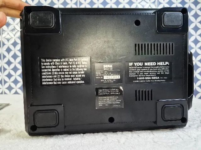 Sega CD Americano Modelo 1 Gaveta Funcionando Perfeitamente. Com Jogos - Mega Drive - Foto 4
