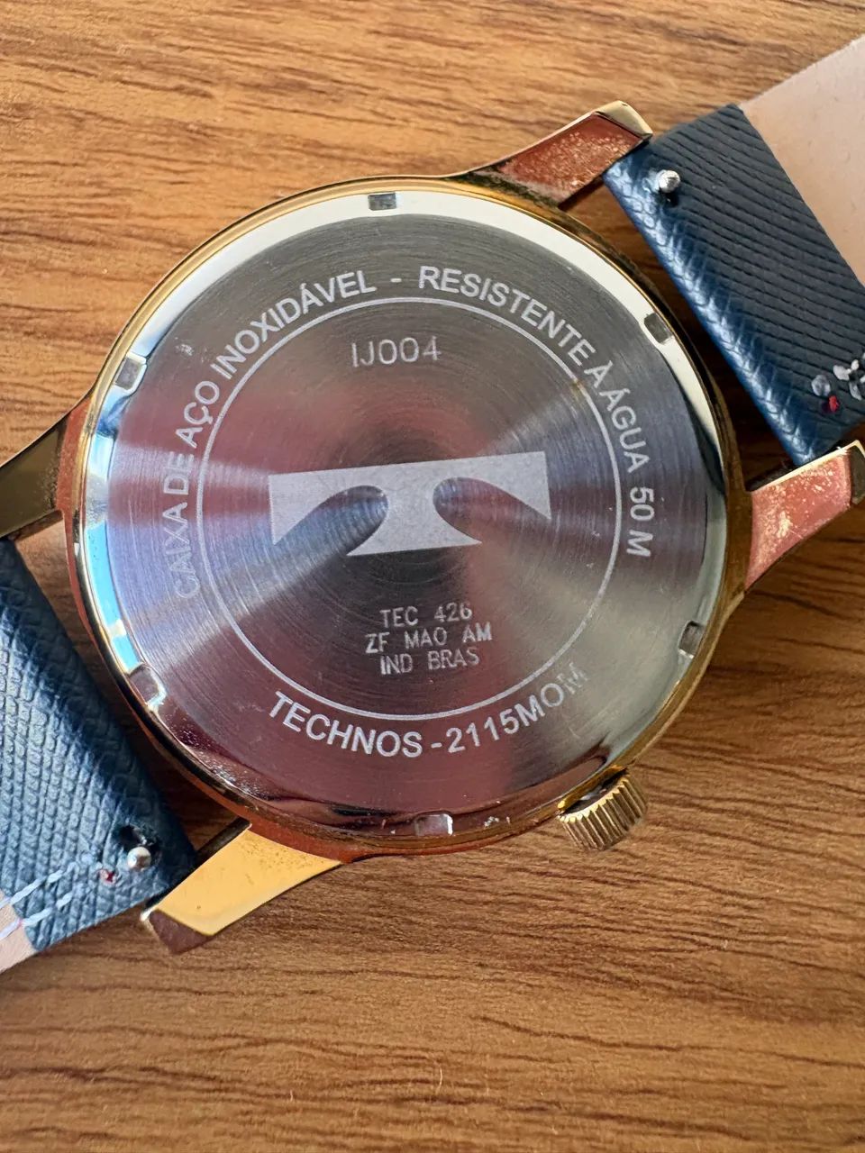 Relógio Analógico Technos Original Dourado masculino com 2 pulseiras - Foto 2