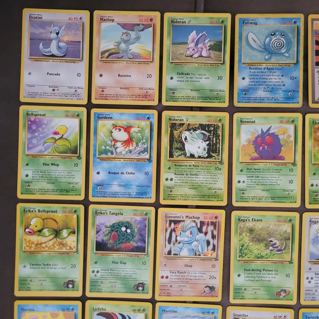 Lote com 36 cartas Pokémon Base set, Selva, Fóssil, Neo e Evoluções - Foto 2