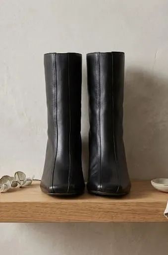 Bota feminina couro 
