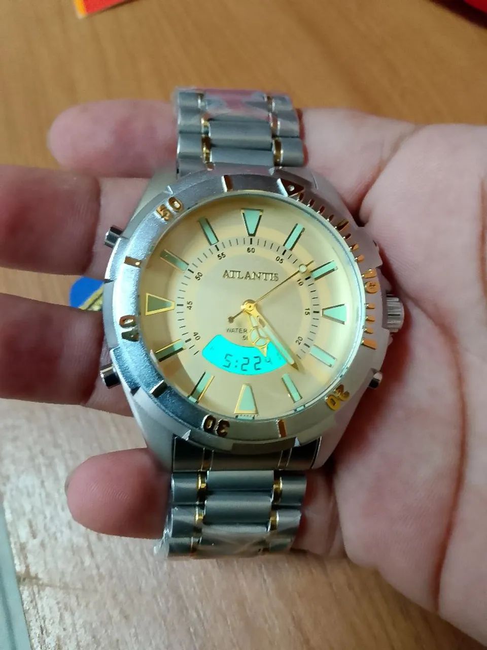 Relógio Atlantis skyline novo com garantia prova dágua  - Foto 5