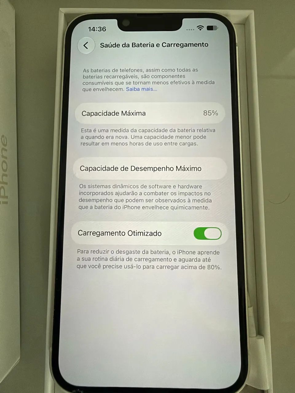 IPhone 14 128GB - Branco Impecável  - Foto 3