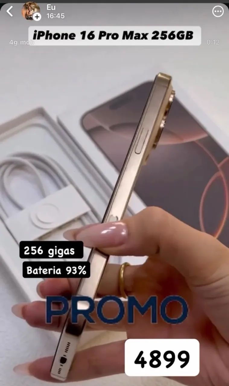iphone 16 pro Max 256 gigas 
