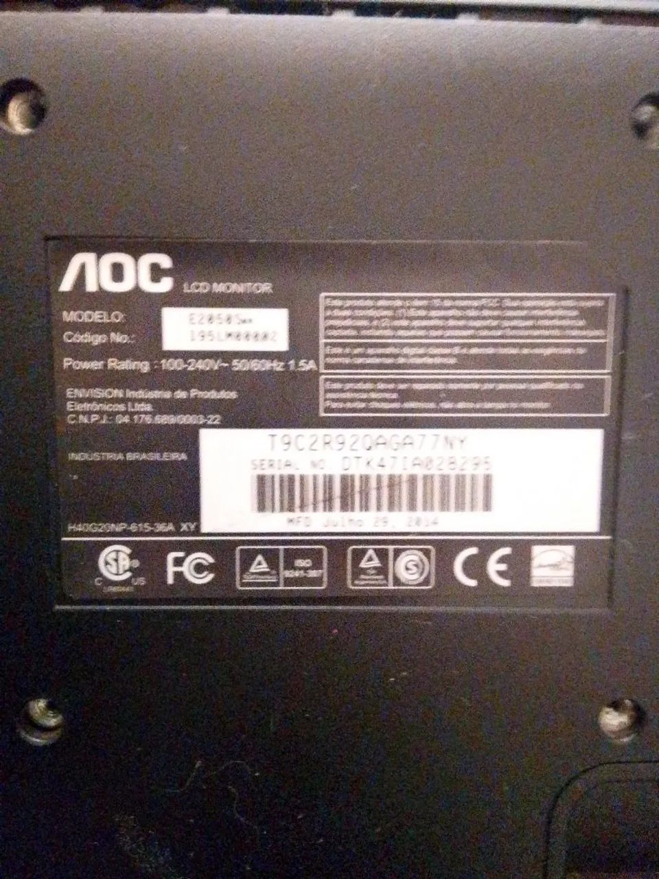 Monitor Tela de Pc - 80 Reais  - Foto 3