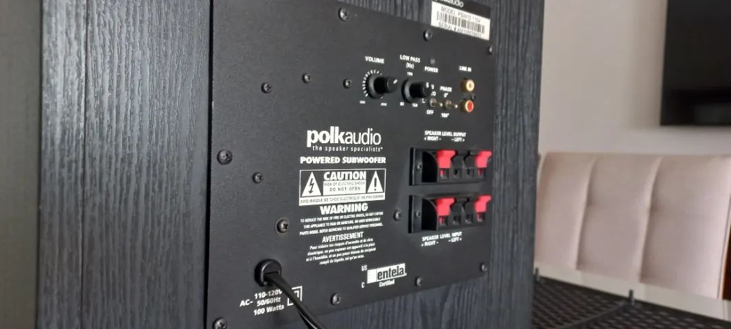 Polk Audio PSW10 Subwoofer ativo de 10" polegadas 100 watts - Preto 120v - Foto 4