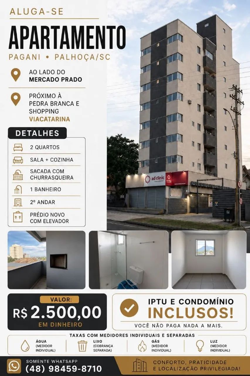 Aluga-se apartamento pagani