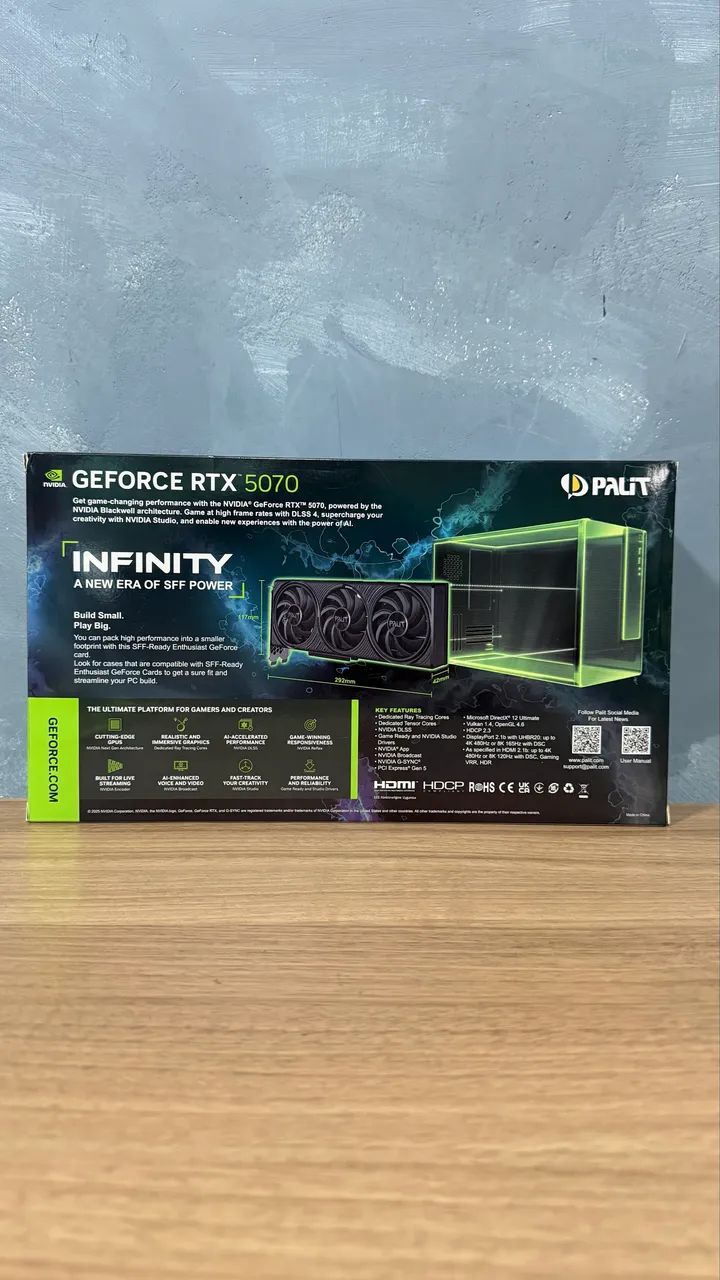 RTX 5070 Palit Infinity 3 12GB GDDR7 - NOVA E LACRADA - Foto 2