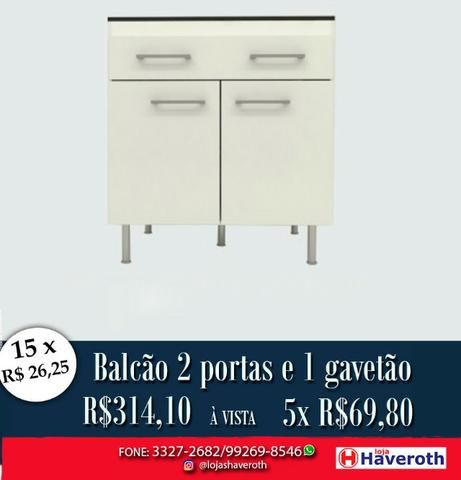 Balcão 2 portas e 1 Gavetão