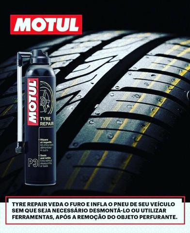 Reparador Pneu Furado Vacina Motul P3 Tyre Repair 300ml - Foto 3