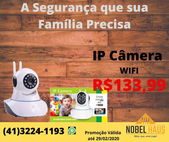 Câmera Ip Wifi Segurança Hd Wireless P2p Visão Noturna 2 Antenas Onvif Captação Áudio